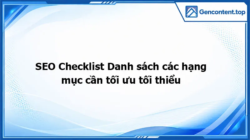 SEO Checklist