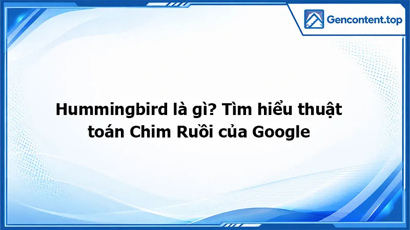 Hummingbird là gì