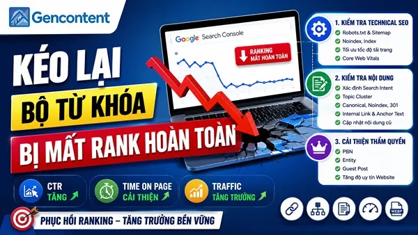Kéo lại bộ từ khóa bị mất rank hoàn toàn